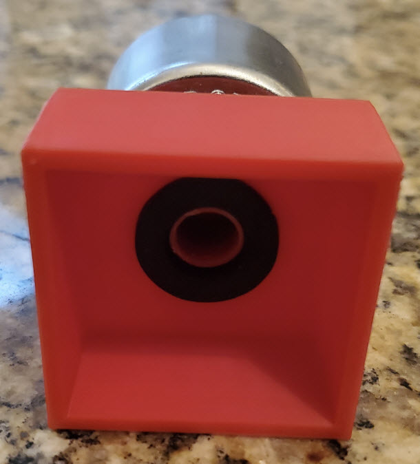 Through tube with stiffener