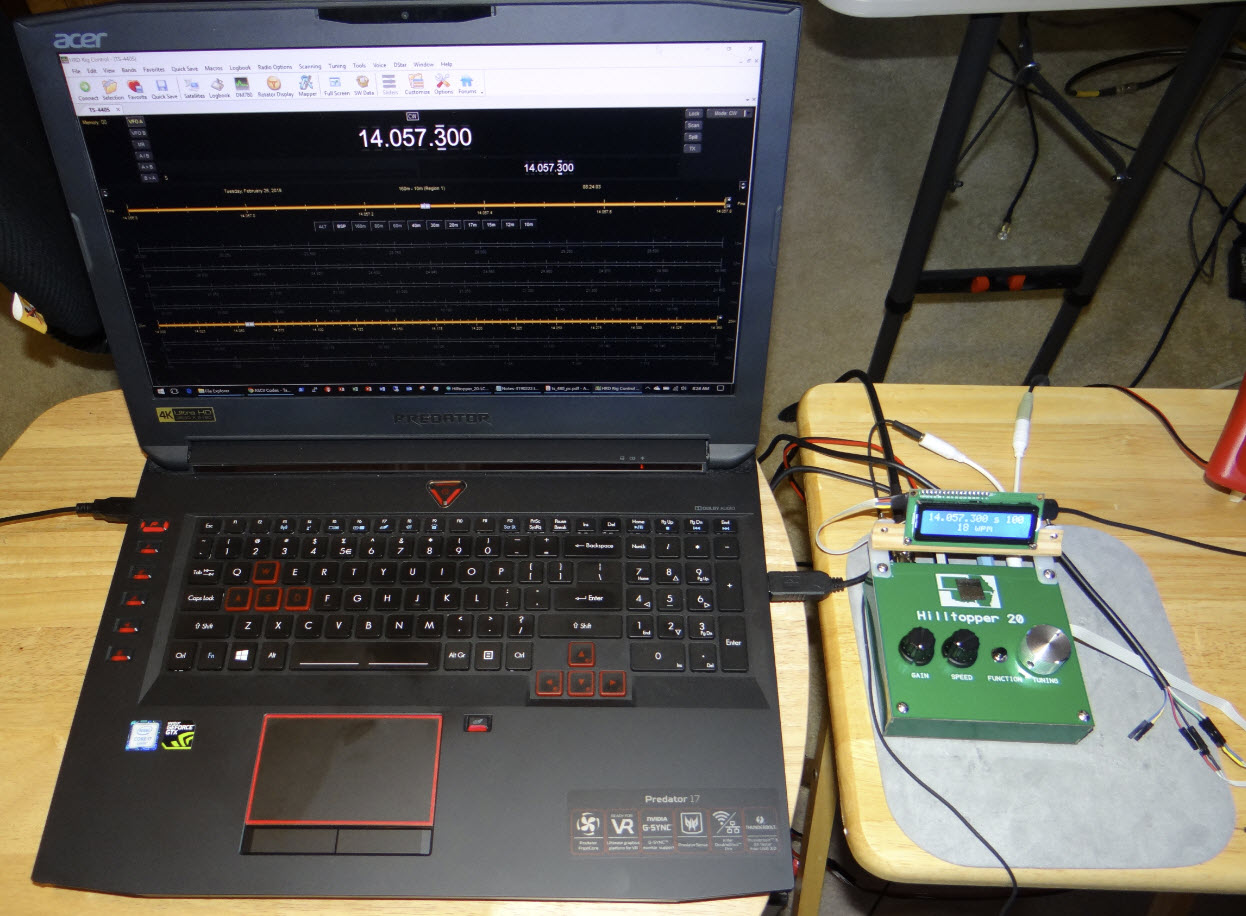 Hilltopper 20 connected to Ham Radio Deluxe