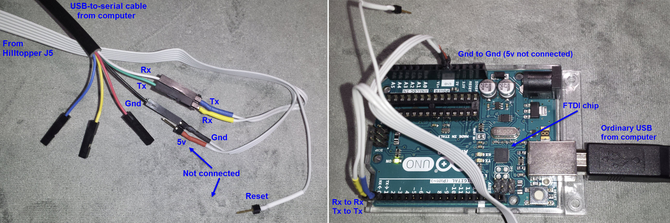 Two ways to connect Hilltopper