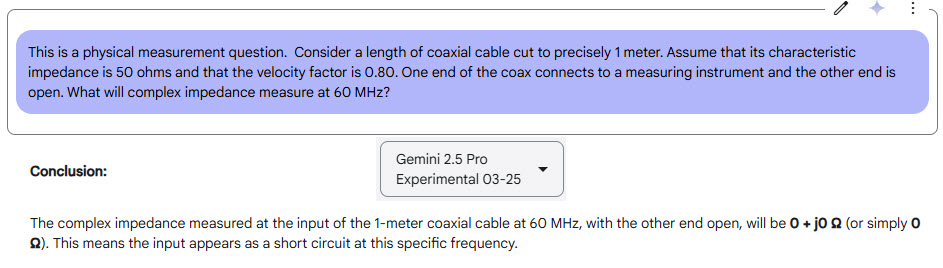 Probing AI with a Ham Radio Question