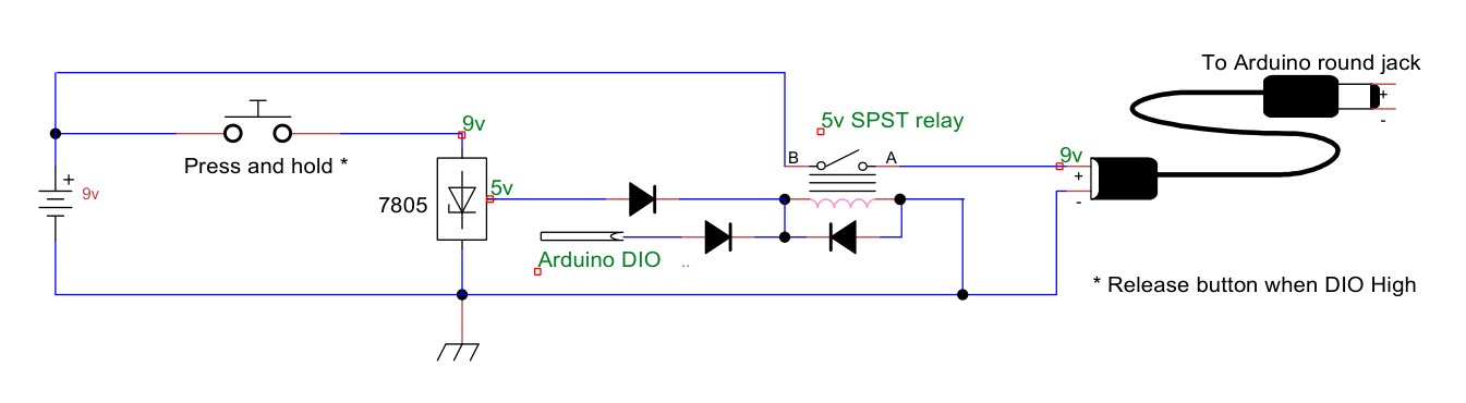 Automatic power-off circuit schematic