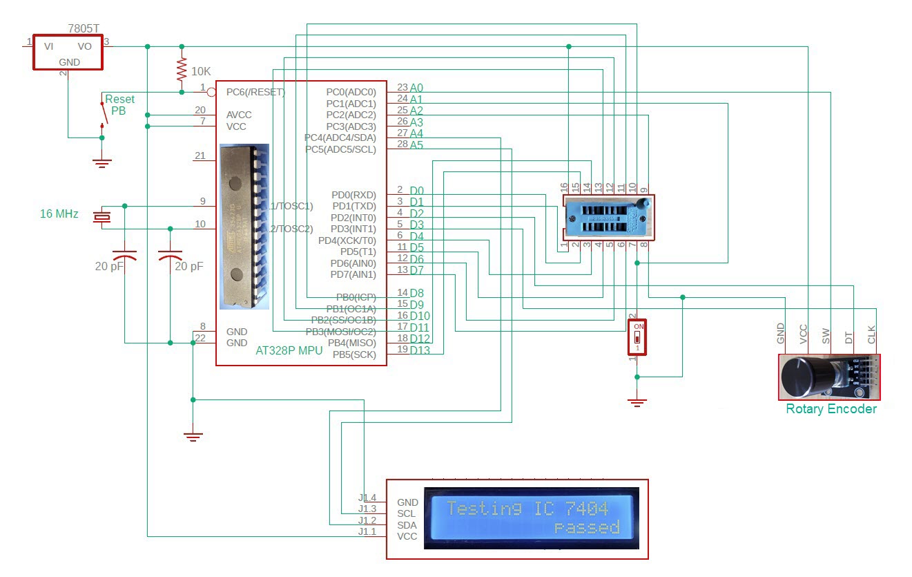 TTL Tester Schematic