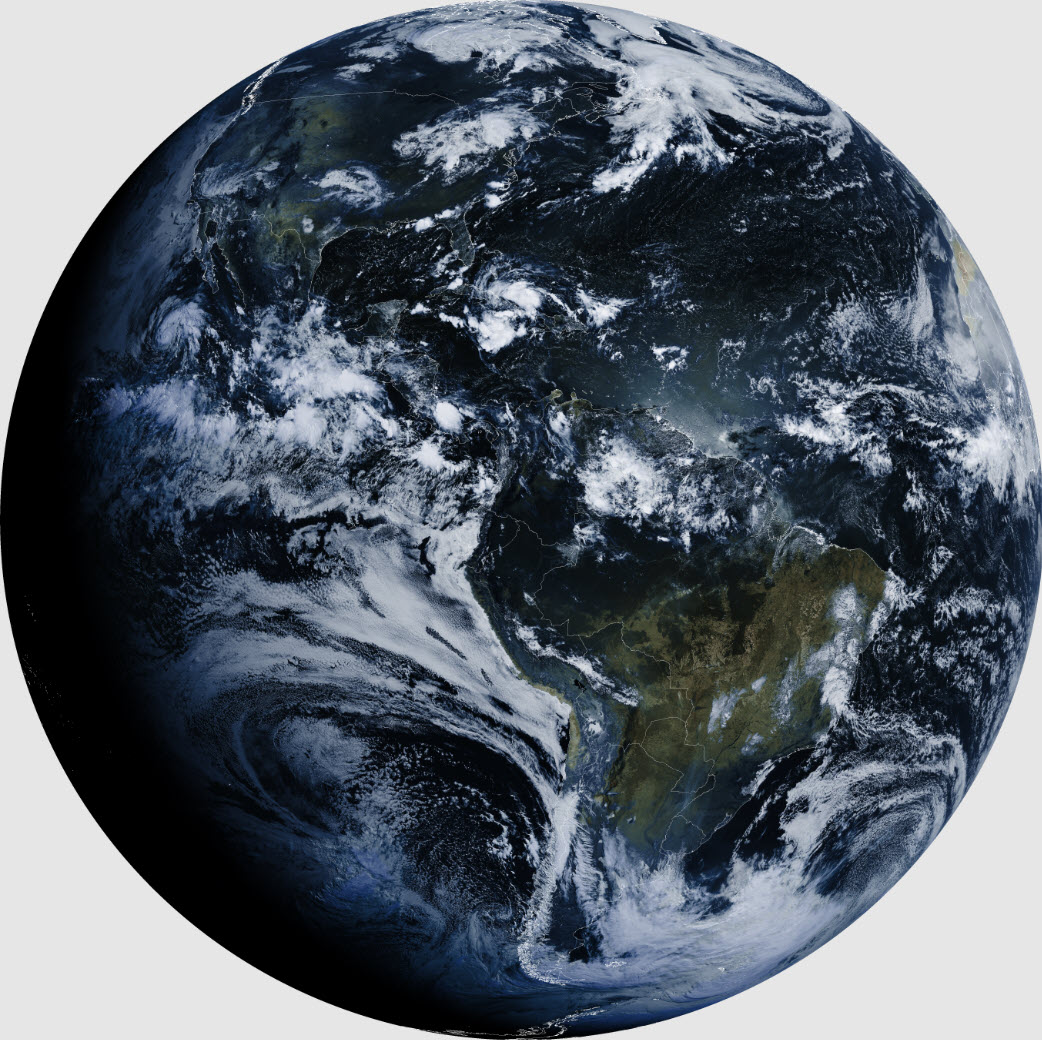 Example image from GOES-16