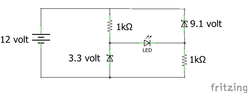 Low voltage indicator circuit