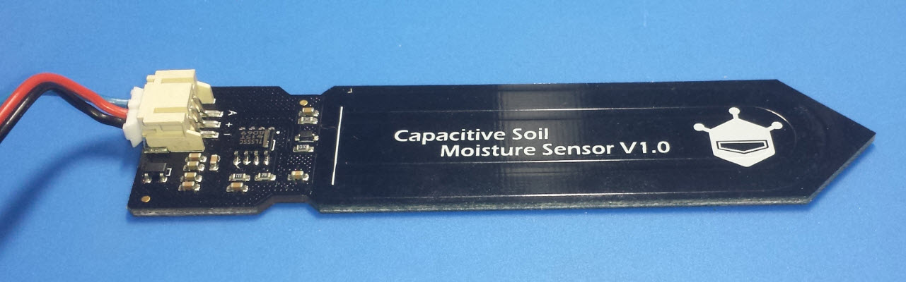 Low cost capacitive soil moisture sensor