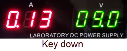 Key down current