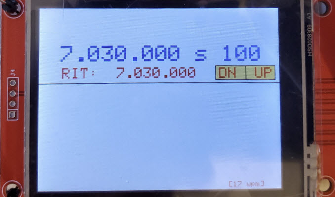 Testing the frequency display