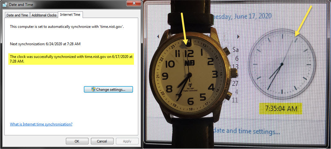 MFJ watch time and NTP
