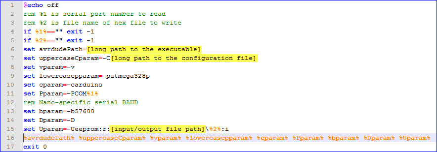Example batch file
